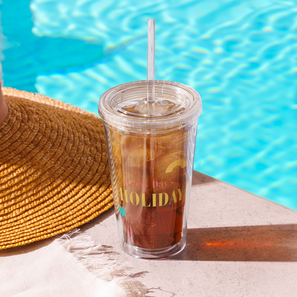 Every Day’s A Holiday - Clear Tumbler