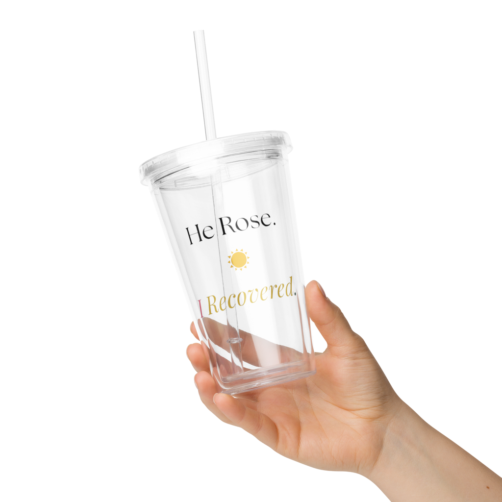 He Rose - Clear Tumbler