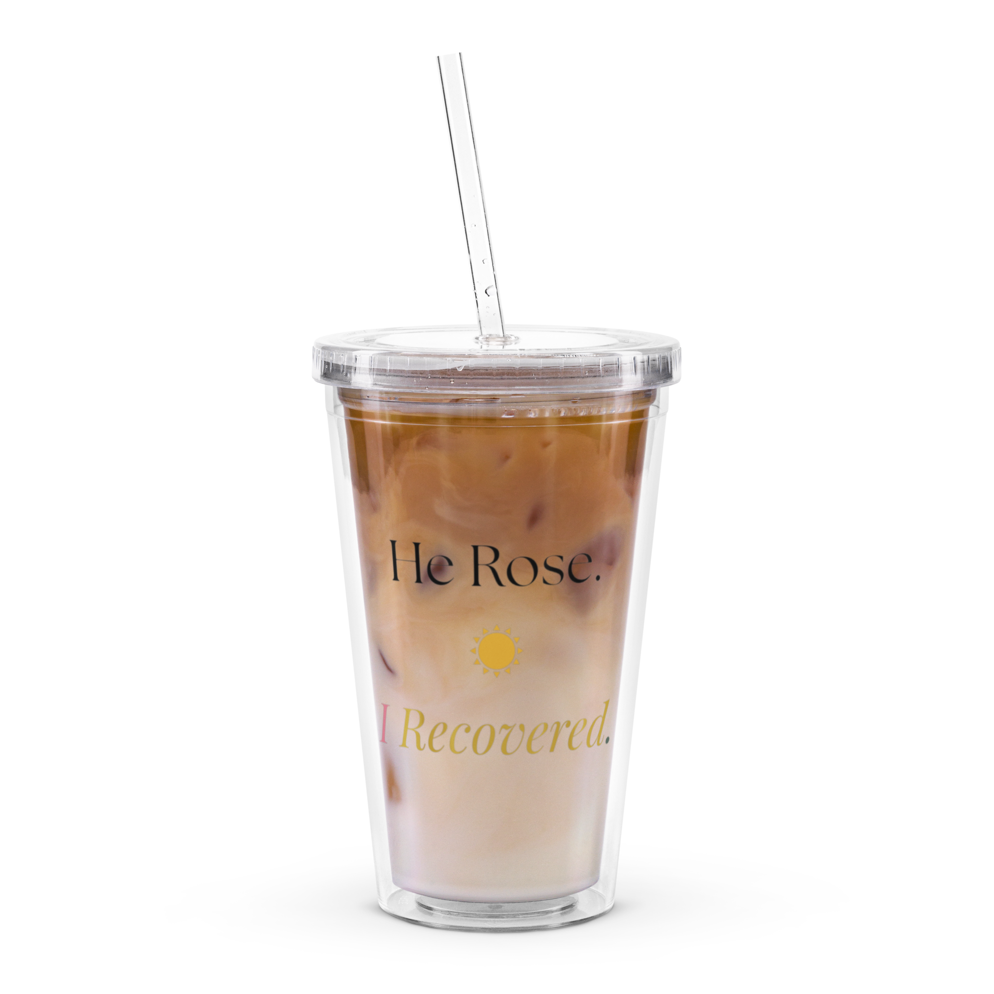 He Rose - Clear Tumbler