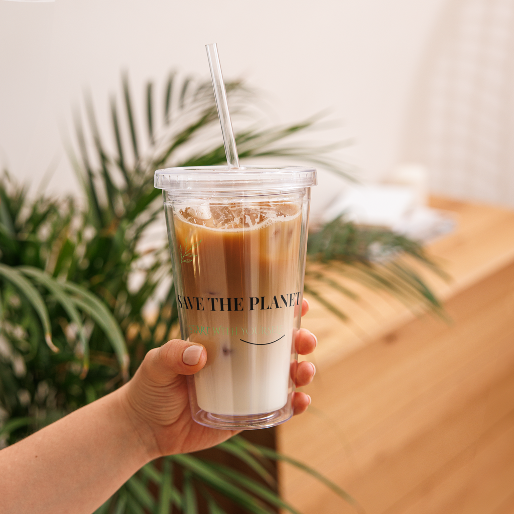 Save The Planet - Clear Tumbler