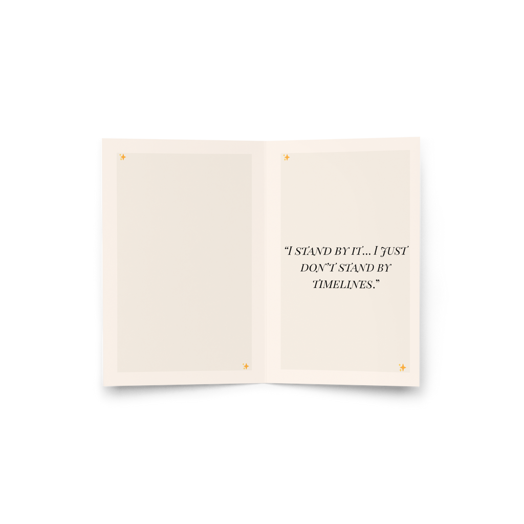 Just Not Today - Greeting Card