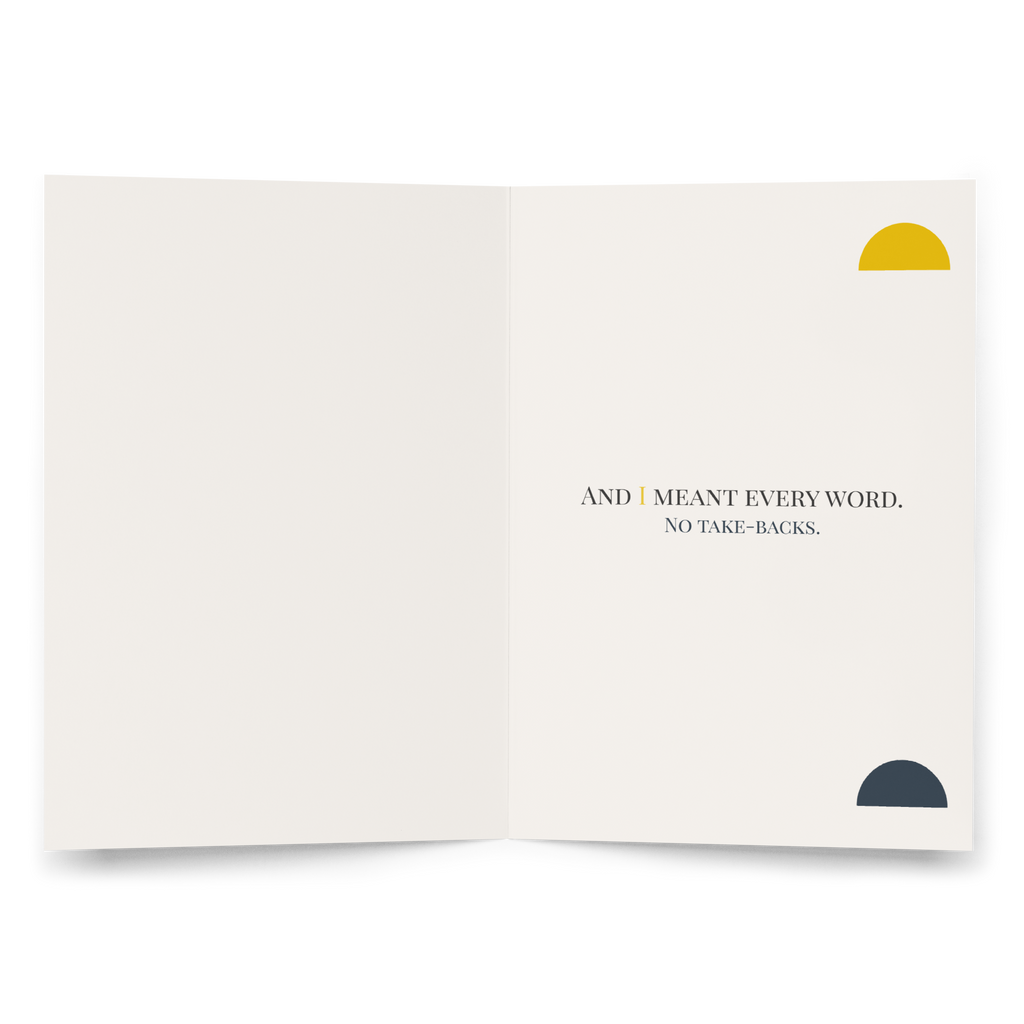 I Said It - Greeting Card
