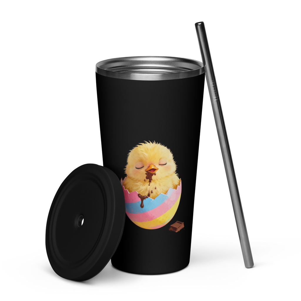 Easter Chicky - Black Insulated Tumbler