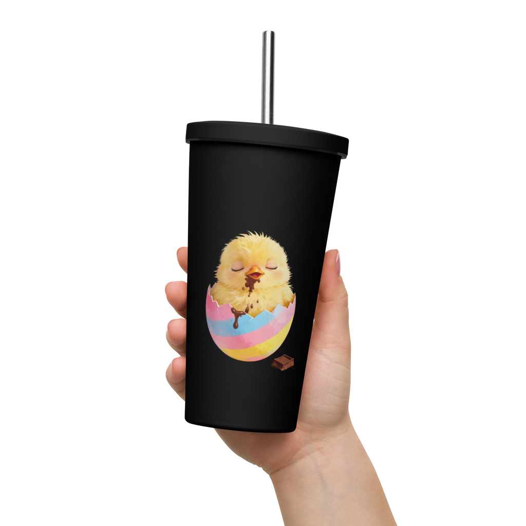 Easter Chicky - Black Insulated Tumbler