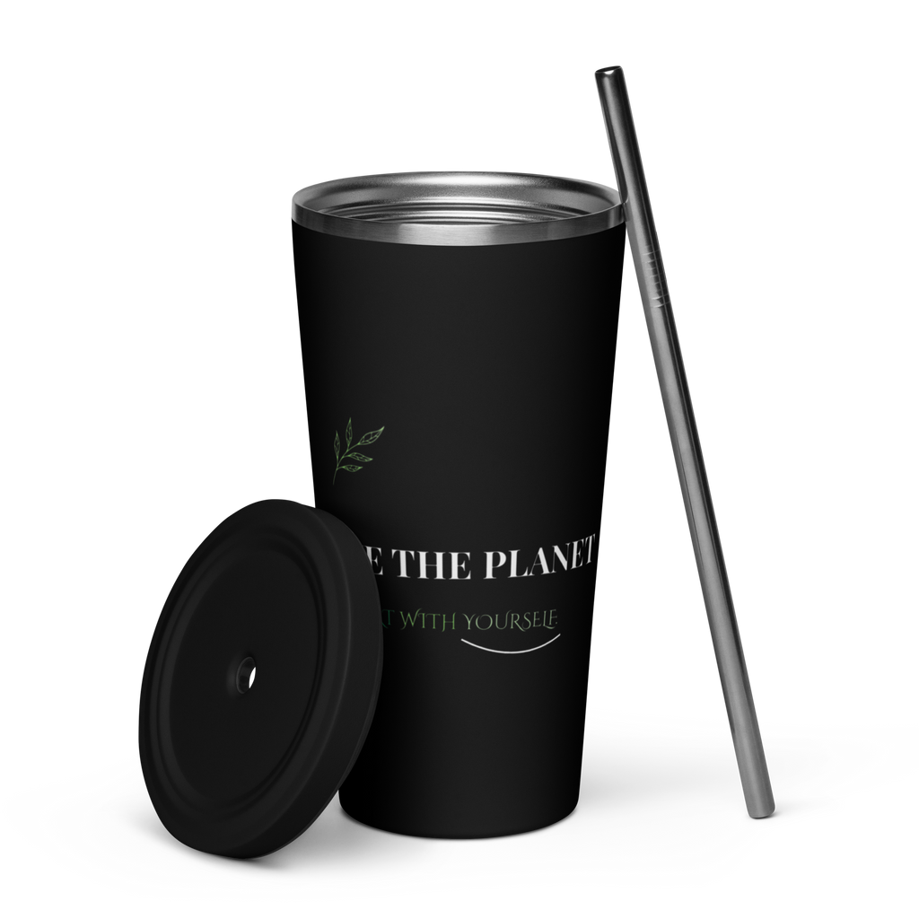Save The Planet - Black Insulated Tumbler
