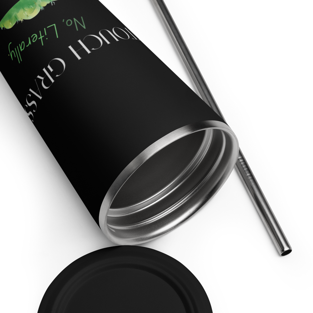 Touch Grass - Black Insulated Tumbler