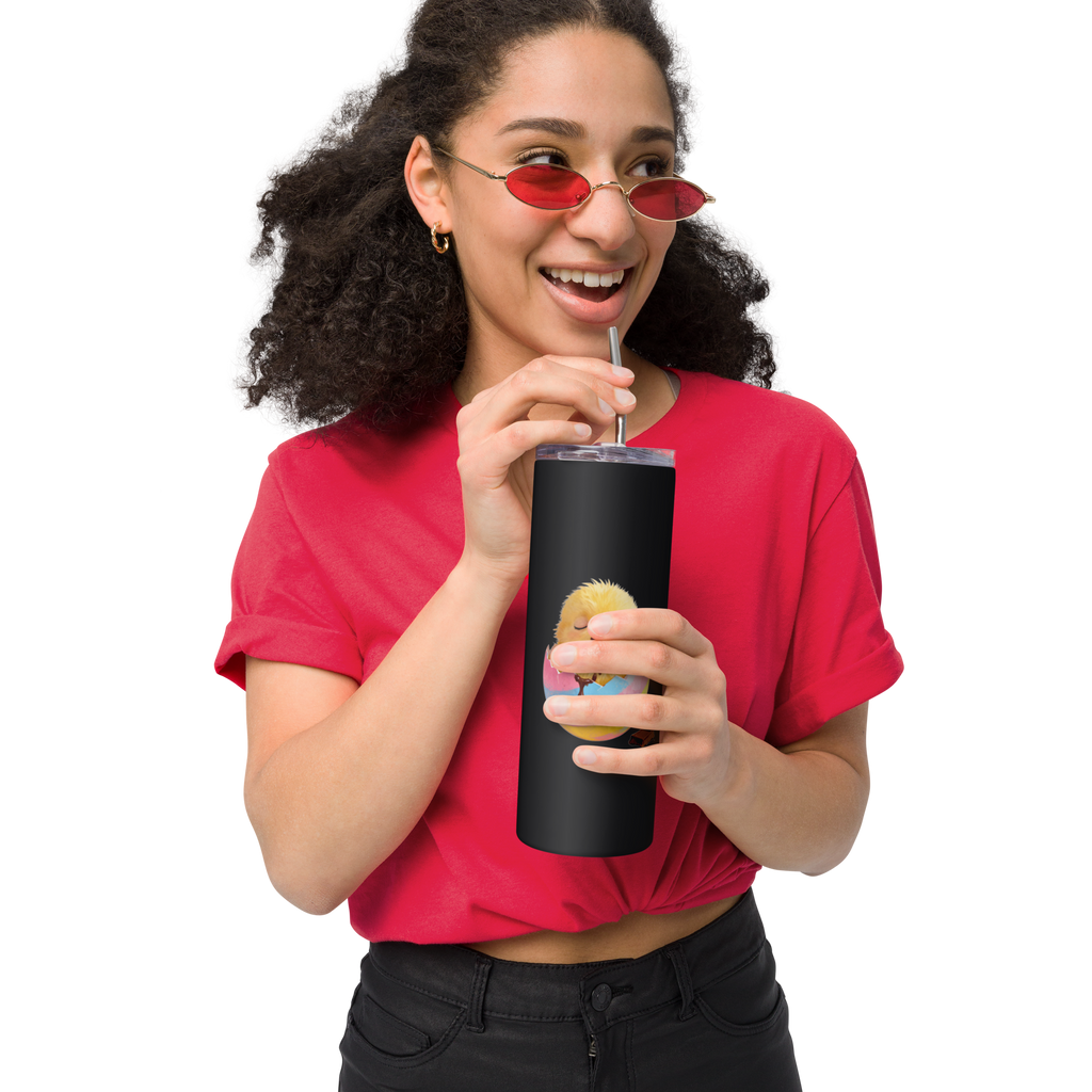 Easter Chicky - Black Stainless Steel Tumbler