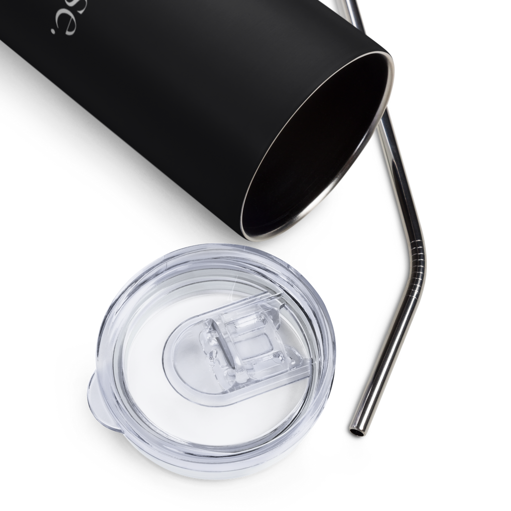 He Rose - Black Stainless Steel Tumbler