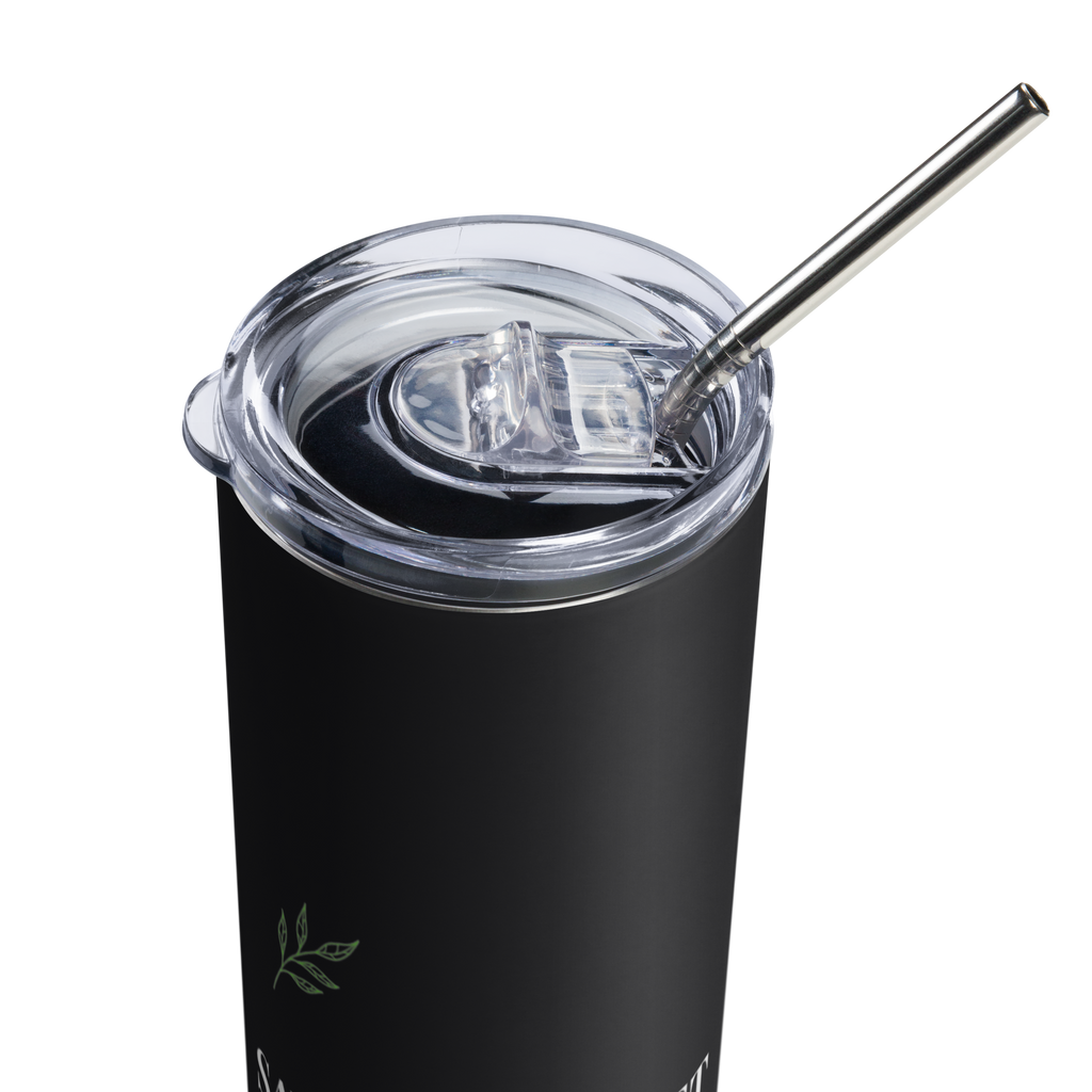 Save The Planet - Black Stainless Steel Tumbler